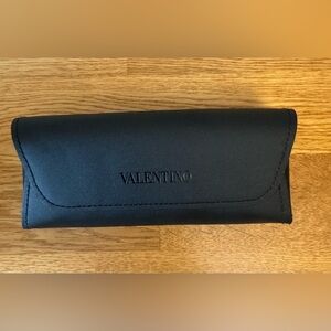 Valentino Magnetic Leather Eyeglasses Sunglasses Optical Case Excellent Cond